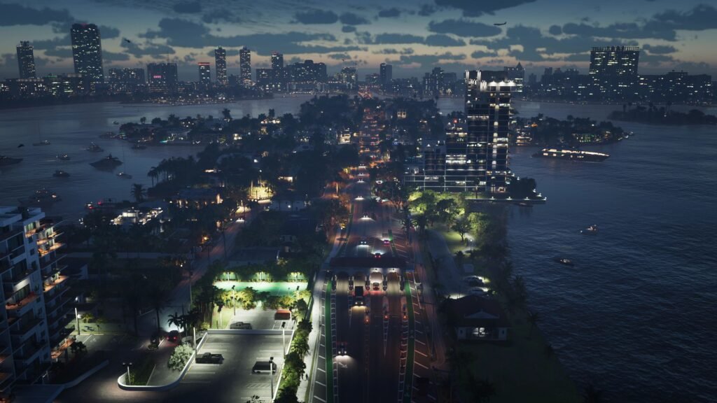 GTA 6 new screenshots: neon street after rain