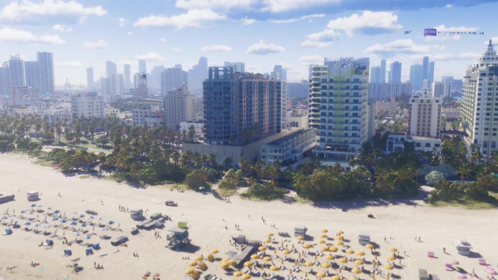 Ariel's view of GTA 6: Vice City and vice city beach
