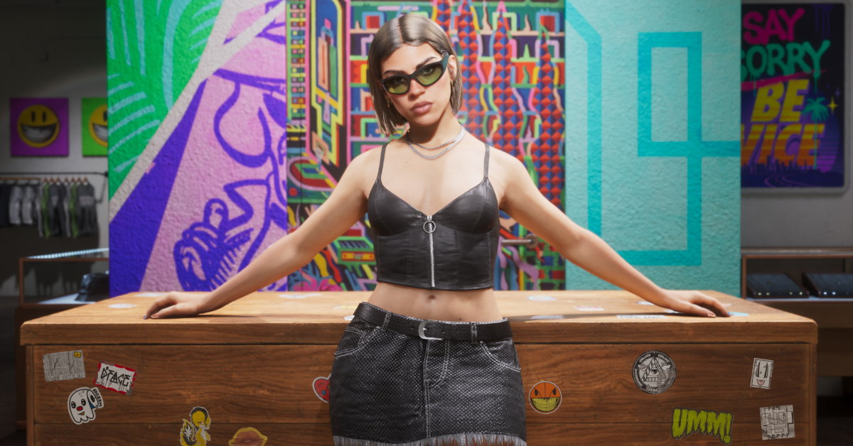 Lucia Caminos, one of the two GTA 6 protagonists, in official Rockstar artwork