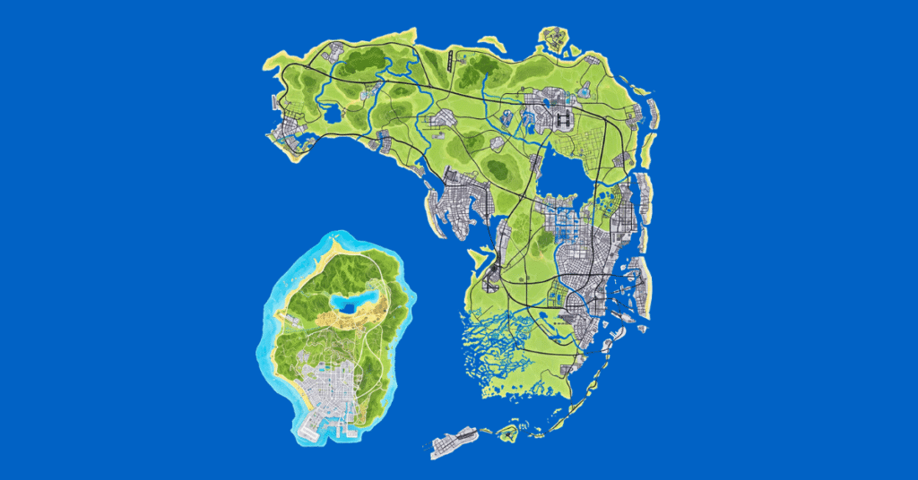 GTA 6 map of Leonida regions explained