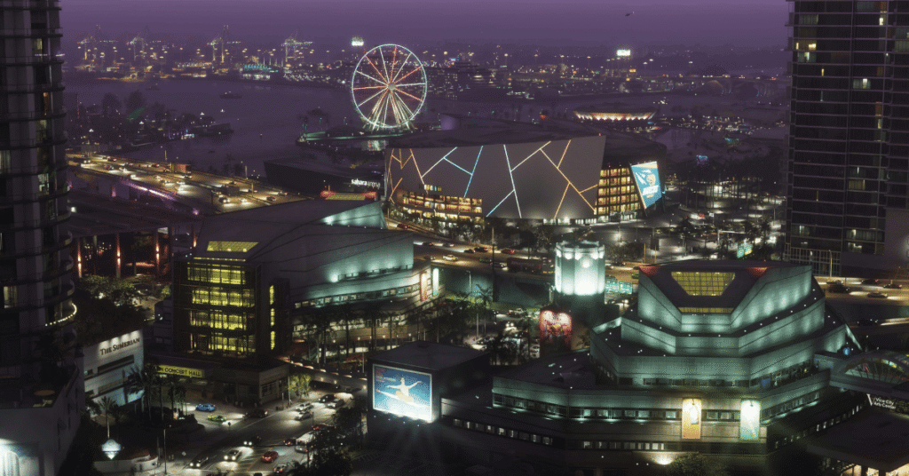 GTA 6 new screenshots of Vice City at night