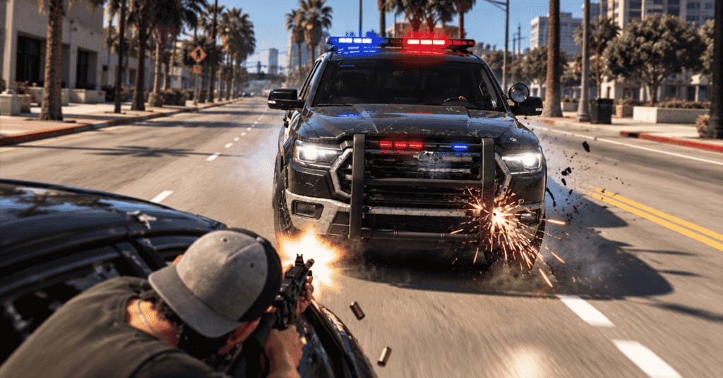 GTA 6 wanted system with six stars explained